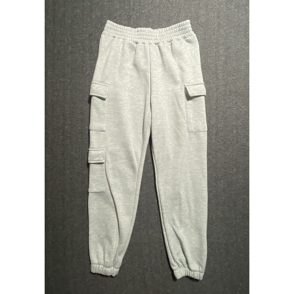 Ashley  Womens Sweatpants Gray Fleece Tapered Leg Size XL